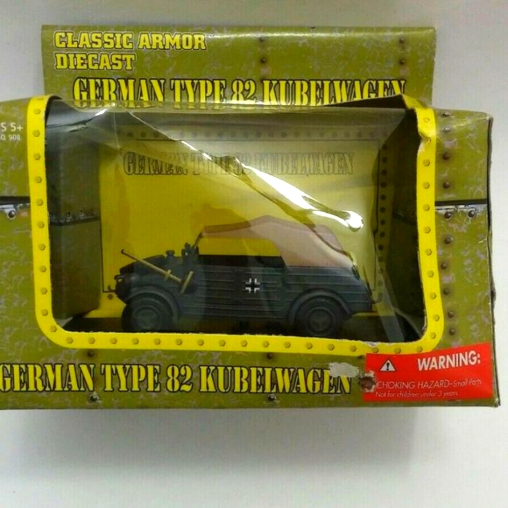 Classic Armor Diecast German Type 82 Kubelwagen. NEW